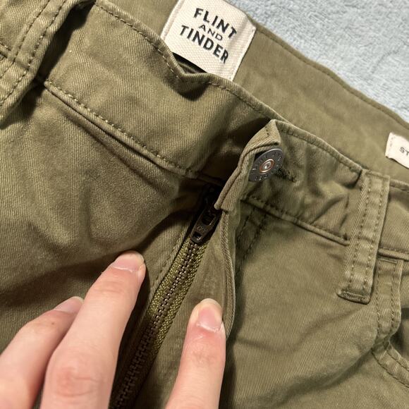 Flint & Tinder Straight Fit Pants Mens 36x34 Green Professional Office - Picture 7 of 12
